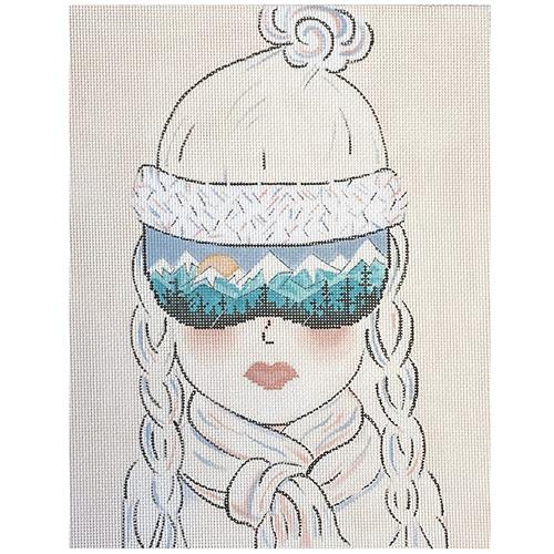 A Mountain View Painted Canvas Alice Peterson Company