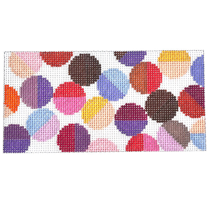 Abby Eyeglass Case Warm Pinks Painted Canvas Elizabeth Crane Swartz Designs - 1