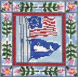 ACK Quilt 1 Painted Canvas Susan Wallace Barnes - 1