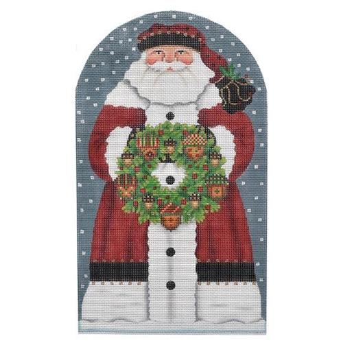 Acorn Santa Dome Painted Canvas Melissa Shirley Designs - 1