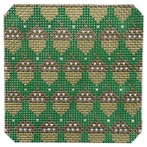 Acorns on Green Painted Canvas Thorn Alexander - 1