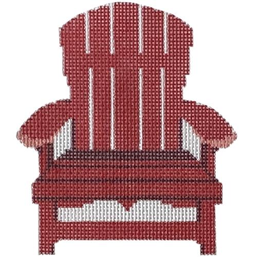 Adirondack Chair Red Painted Canvas Rachel Barri Designs - 1