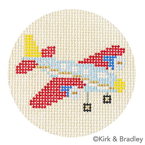Advent Ornaments Plane Painted Canvas Kirk & Bradley - 1