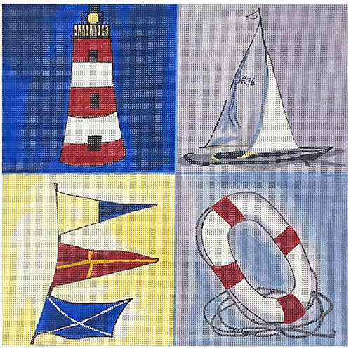 Ahoy Painted Canvas PLD Designs