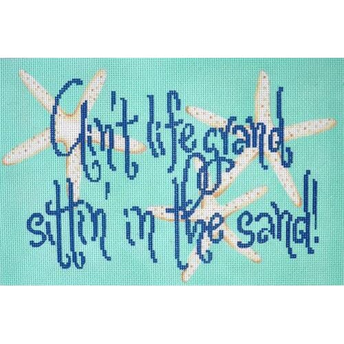 Ain't Life Grand Sitting in the Sand! Painted Canvas Associated Talents - 1