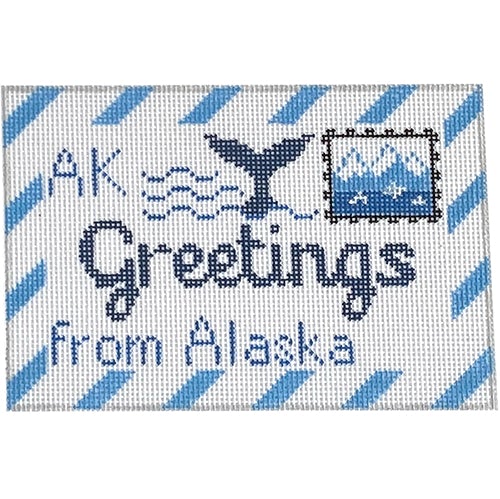 Alaska Letter Painted Canvas Rachel Donley - 1