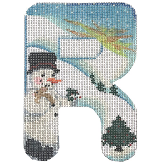 Alpha Snowman Painted Canvas Associated Talents R - 16