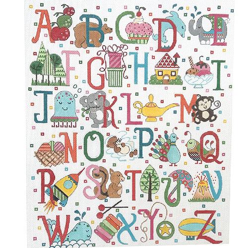 Alphabet Upper Case Painted Canvas Alice Peterson Company