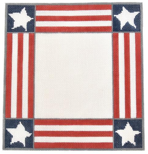 America Frame Painted Canvas Susan Wallace Barnes 