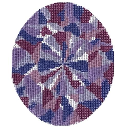 Amethyst Oval Gemstone Painted Canvas Audrey Wu Designs - 1