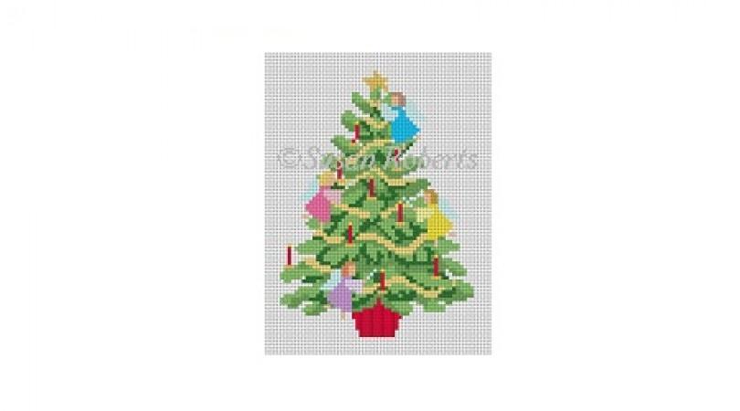 Angel Tree Painted Canvas Susan Roberts Needlepoint Designs Inc.