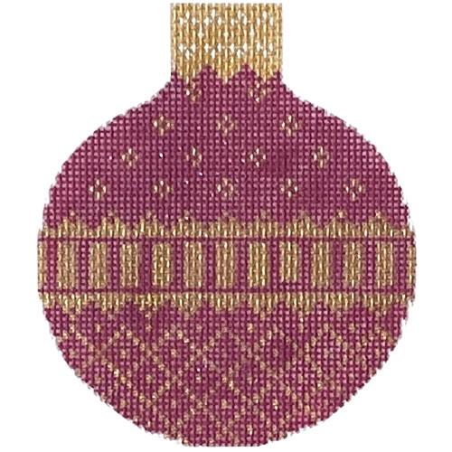 Annie's Pink Reflection Bauble Painted Canvas Whimsy & Grace - 1