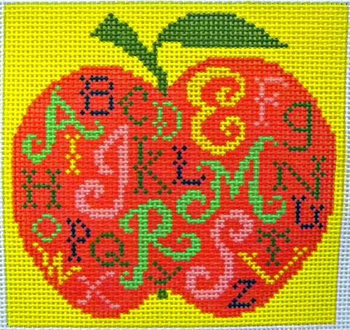 Apple Sampler Painted Canvas Birds of a Feather - 1