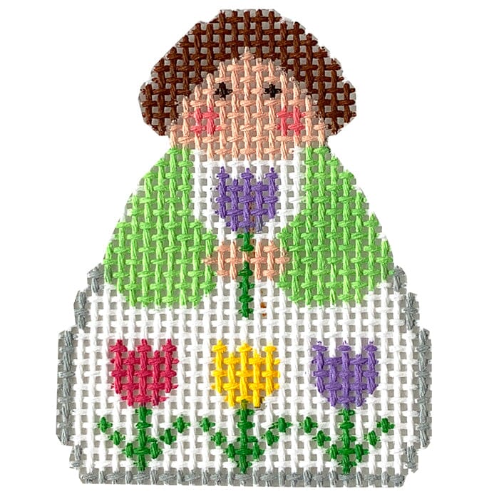 April Angel Ornament Painted Canvas KCN Designers