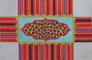 Art Deco Leopard Brick Cover Painted Canvas Colors of Praise - 1