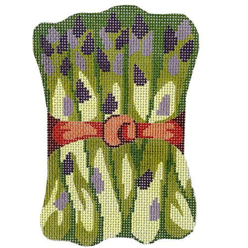 Asparagus Bunch Ornament Painted Canvas The Colonial Needle Company - 1