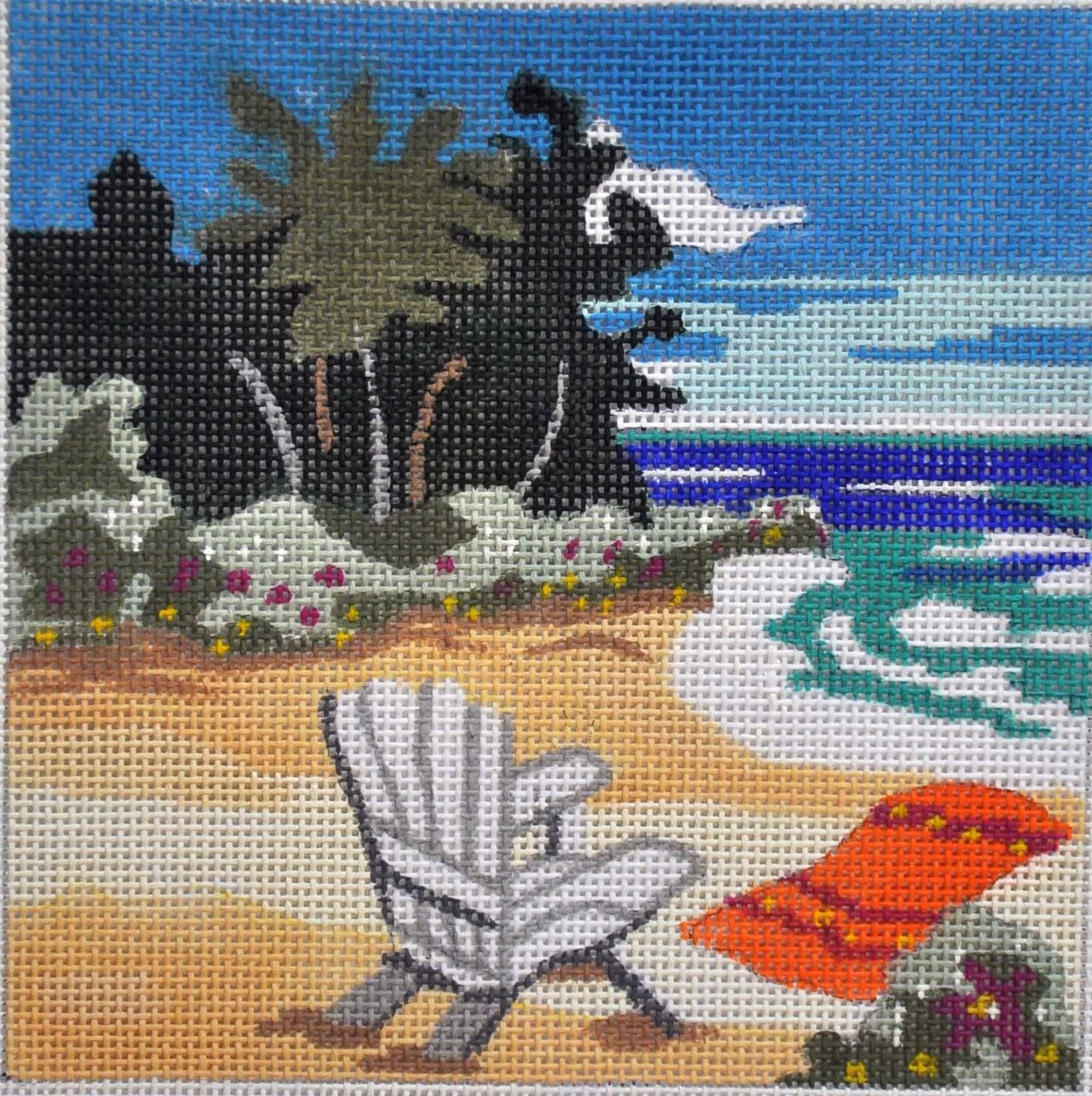 How to Paint a Canvas for Needlepoint Projects