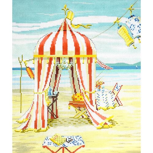 At the Beach Painted Canvas The Meredith Collection - 1