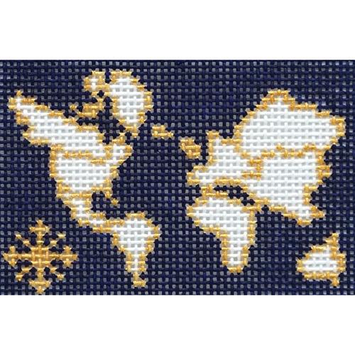 Atlas Insert Painted Canvas The Plum Stitchery - 1
