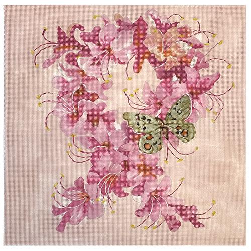 Azalea "Pink Ribbon" Painted Canvas Colors of Praise - 1