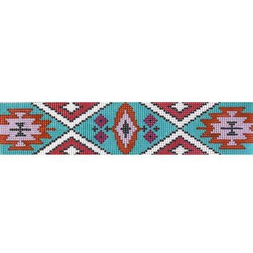Aztec Print Bracelet Painted Canvas Colors of Praise
