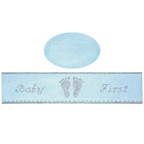 Babies First Blue Hinged Box with Hardware Painted Canvas Funda Scully - 1