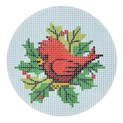 Baby Cardinal Painted Canvas Lee's Needle Art Inc.