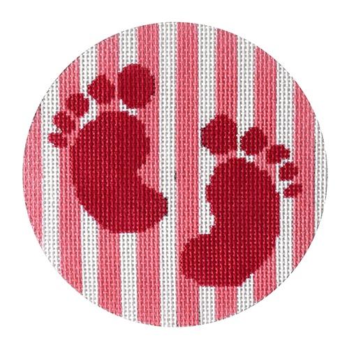 Baby Girl Feet Painted Canvas Kristine Kingston - 1