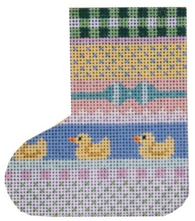 Baby Patchwork Skate Painted Canvas Shelly Tribbey - 1