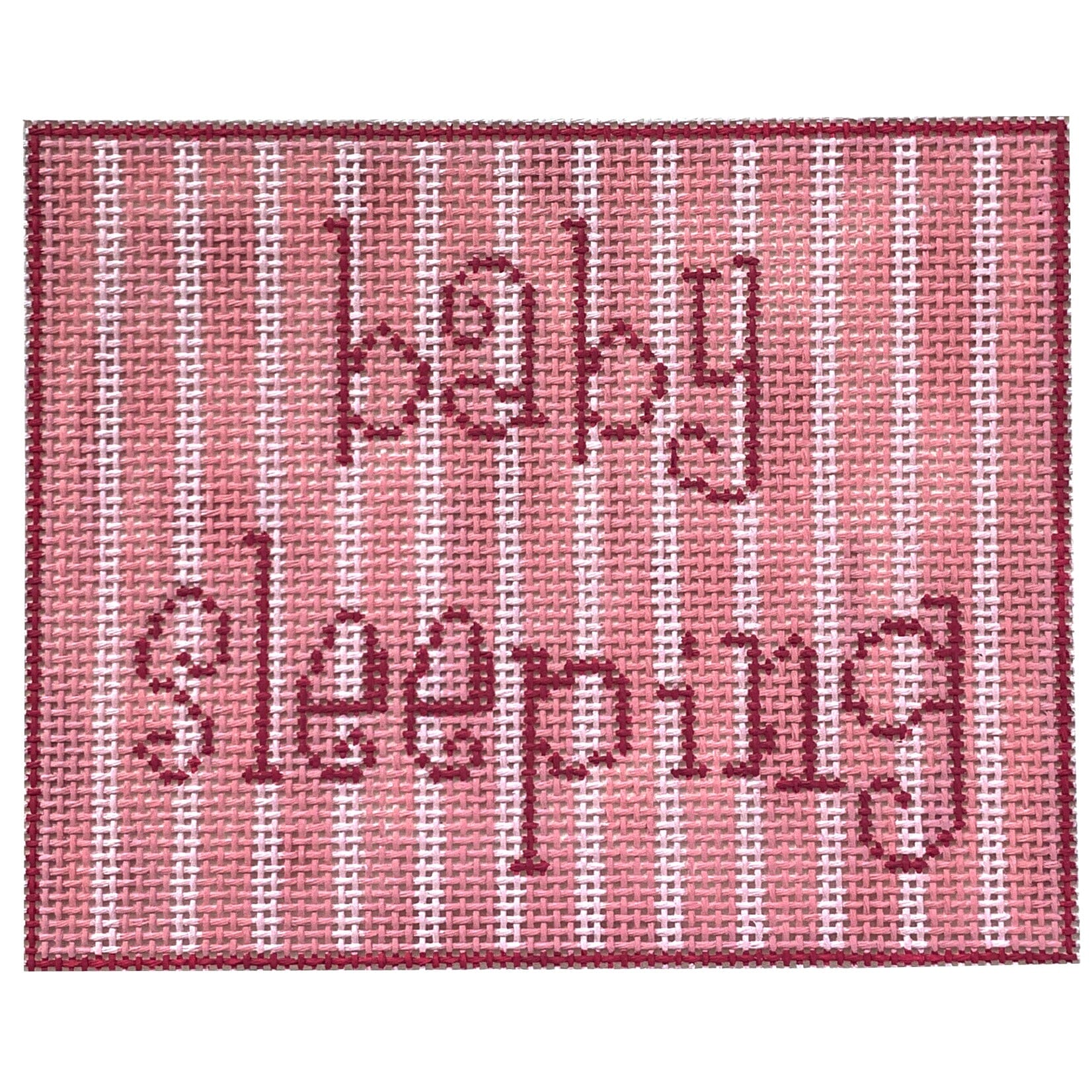 Baby Sleeping in Pink Painted Canvas All About Stitching/The Collection Design - 1