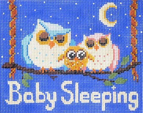 Baby Sleeping - Owls Painted Canvas Alice Peterson
