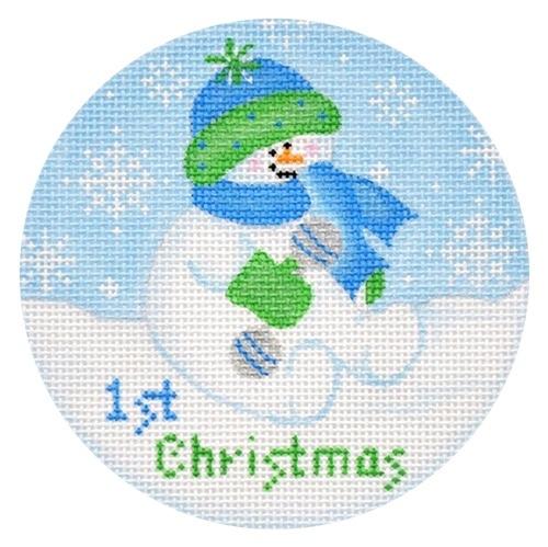 Baby Snowboy Painted Canvas Pepperberry Designs - 1