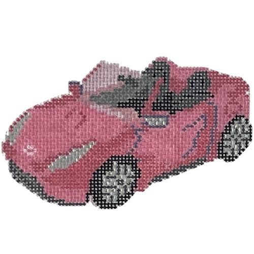 Barbie Dream Car Painted Canvas Rachel Barri Designs - 1