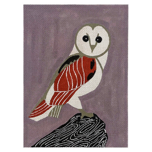 Barnyard Owl Painted Canvas PLD Designs