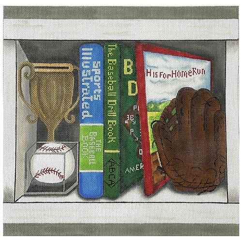 Baseball Book Nook Painted Canvas Alice Peterson Company - 1