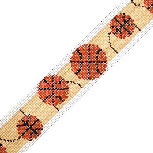 Basketball Mania Belt Painted Canvas The Meredith Collection - 1