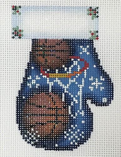 Basketball Mitten Painted Canvas Associated Talents - 1
