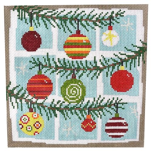 1st Stitch Beginning Kits - Bauble hand-painted needlepoint stitching  canvas, Needlepoint Canvases & Threads