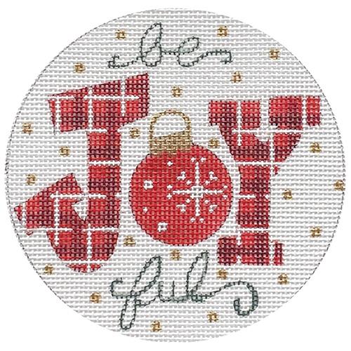 Be Joyful Plaid Painted Canvas Alice Peterson Company - 1