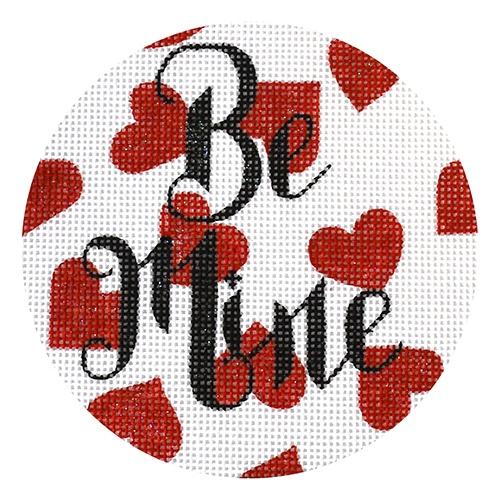 Be Mine with Hearts Painted Canvas A Poore Girl Paints - 1