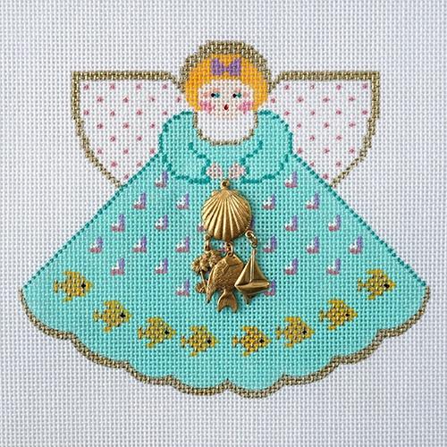 Beach Angel Painted Canvas Painted Pony Designs - 1