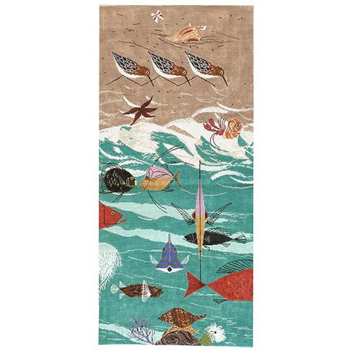 Beach Birds and Fish Painted Canvas The Meredith Collection