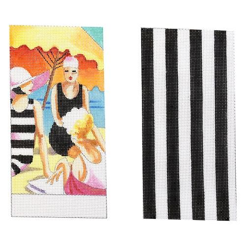 Beach Girls Eyeglass Case Painted Canvas Colors of Praise - 1
