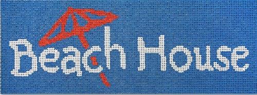 Beach Houses Painted Canvas CBK Needlepoint Collections