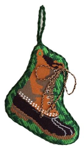 Bean Boot Painted Canvas All About Stitching/The Collection Design - 1