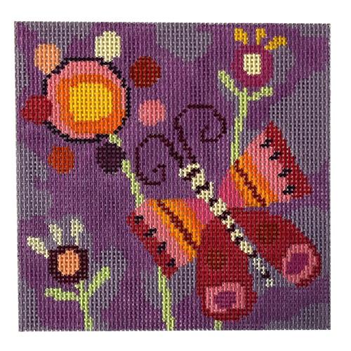 Beautiful Butterfly Painted Canvas Birds of a Feather - 1