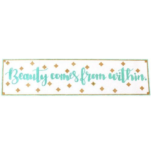 Beauty Comes from Within Painted Canvas A Poore Girl Paints - 1
