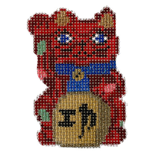 Beckoning Cat Painted Canvas Petite Sweets - 1