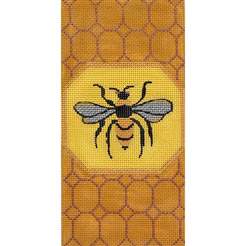 Bee Eyeglass Case Painted Canvas Patricia Sone - 1
