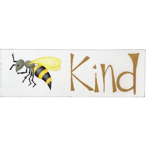 Bee Kind Sign Painted Canvas Zecca